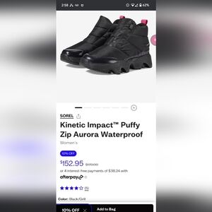 COPY - Sorel Kinetic Waterproof Winter Boot 7 No Box